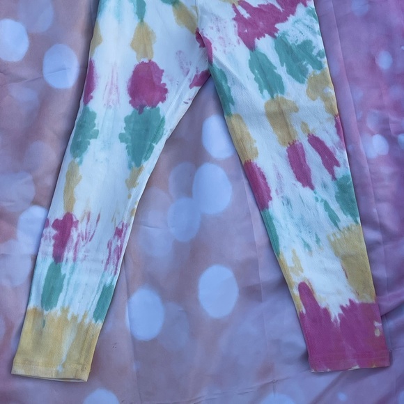 Avocado Leggings Tie Dye Yoga Pants - Picture 7 of 9